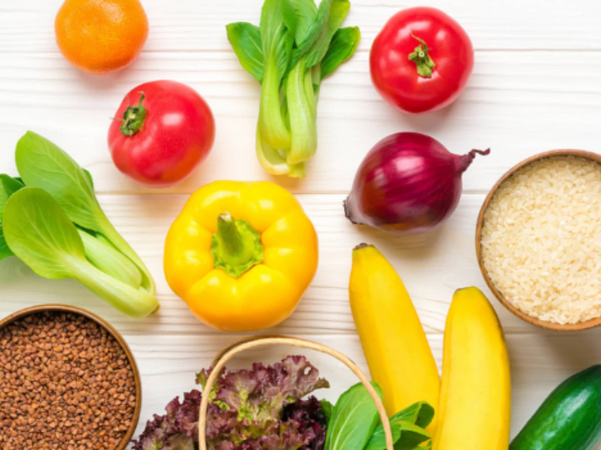 vegetables on table